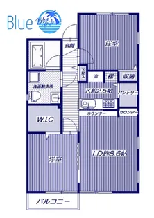 アビタシオンM堀ノ内H棟【2階】の間取り