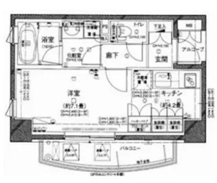 パレステュディオ上池台【2階】の間取り