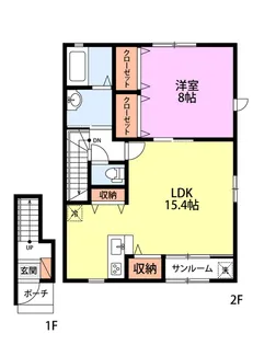 アルベレータ蓮野 I棟【2階】の間取り