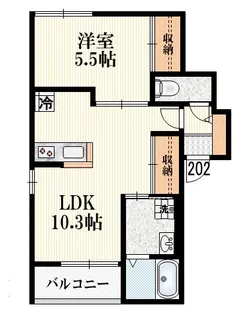 オストリカ井荻【2階】の間取り