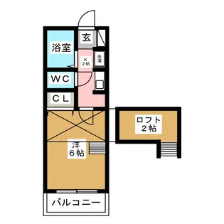 グローリーハイツI【1階】の間取り