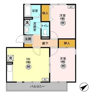 セピアコート【3階】の間取り