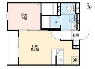 robot home 蕨V(ロボットホームワラビファイブ)【1階】の間取り