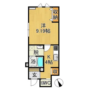メゾン・ファイン【1階】の間取り