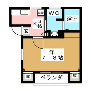 ヴェナスアミーゴス【2階】の間取り