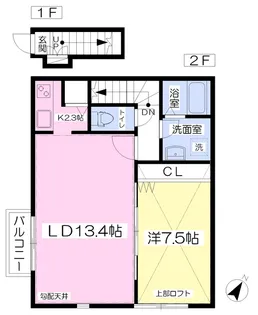 K’sテラス【2階】の間取り