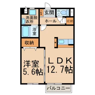 アメージングA・B【1階】の間取り