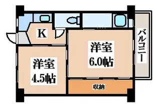ビレッジハウス浦田【2階】の間取り