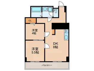 小豆沢ローズハイム【6階】の間取り
