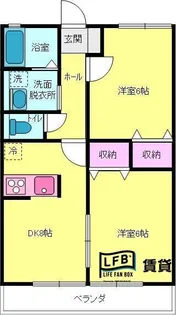 レジデンス牟礼南 B【1階】の間取り