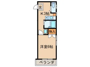 ハイライフ浜江【3階】の間取り