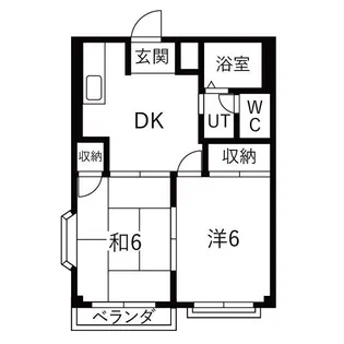 大松ハイツ【2階】の間取り