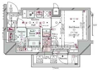コンシェリア東京 <HIGASHIJUJO RESIDENCE>【12階】の間取り
