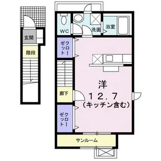 グランMIKI 2【2階】の間取り