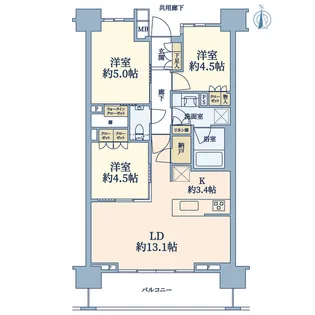 パークホームズ国分寺【11階】の間取り