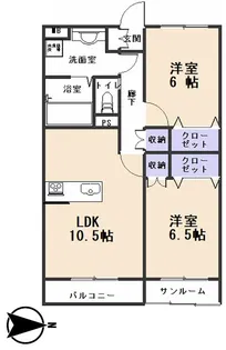 カーサ パルコ【2階】の間取り