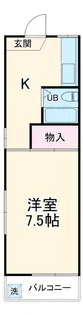 コーポ前地【1階】の間取り