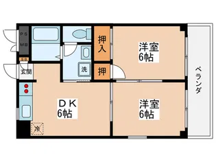 青砥パ-クマンション90【3階】の間取り