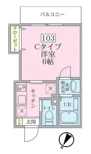 Greige Luna 金沢八景【1階】の間取り