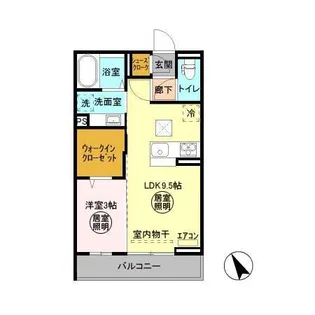 Fleur(フルール) A【1階】の間取り