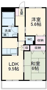 フォンテアベニュー【3階】の間取り