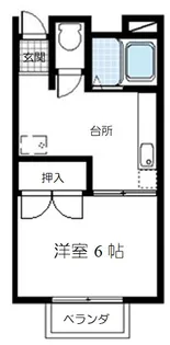コーポチェリー B【2階】の間取り