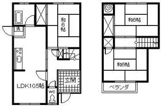 香川県高松市伏石町【一戸建】の間取り