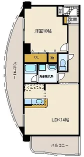 エスパスアヴァンセ【9階】の間取り