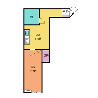 フジメゾン・知立【1階】の間取り