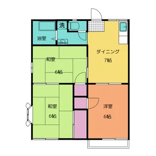 ハイツ小金原【2階】の間取り