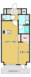 グレースコート新道【8階】の間取り