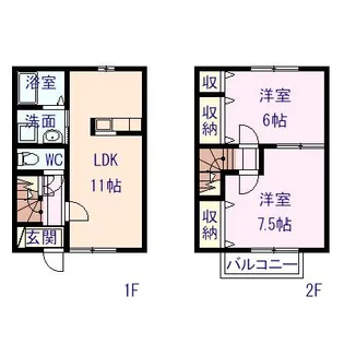 栃木県栃木市岩舟町和泉【一戸建】の間取り