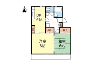 コーポ塩野【2階】の間取り
