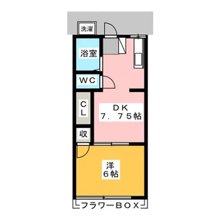 シティハイムコーポ島村【2階】の間取り