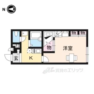 レオパレスプルメリア【1階】の間取り