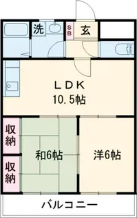 メゾンサンライフ【4階】の間取り