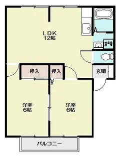 ビレッジヨシダC棟(小名浜下神白)【2階】の間取り