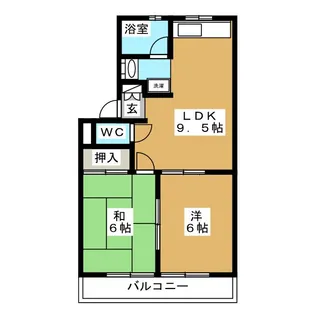 メゾン泉【1階】の間取り