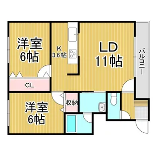 グランドハイムぽちたま21【1階】の間取り