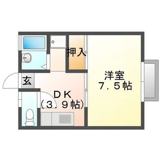 コーポ・イズミ(ゼロ賃貸)【2階】の間取り