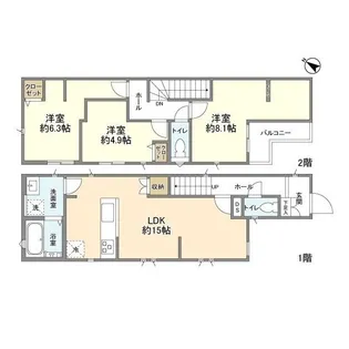千葉県船橋市高根台7【一戸建】の間取り