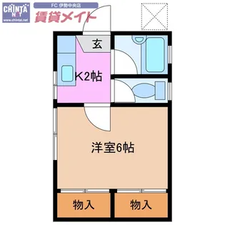 北マンション【1階】の間取り