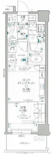 デュオステージ関内II【2階】の間取り