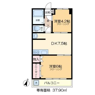 マロンクレール【3階】の間取り