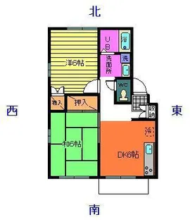 エステートピア三澤【2階】の間取り