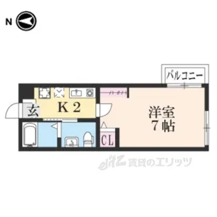 サンクトスコート京都駅北【3階】の間取り
