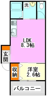 ブルーマリヌ【1階】の間取り