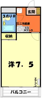 ハイツローラン【3階】の間取り