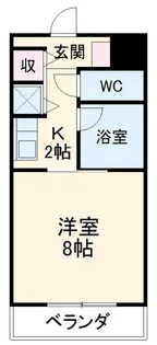 シャトーグロリアス【2階】の間取り