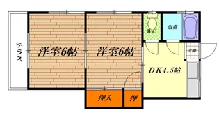 ホワイトハイツ【1階】の間取り